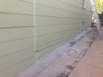painted stucco right down to the driveway